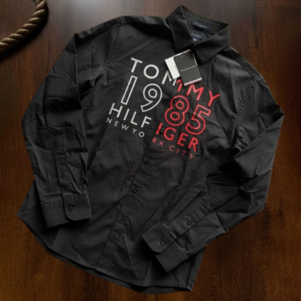 Tommy Hilfiger 1985 Print Black Premium Shirt-2
