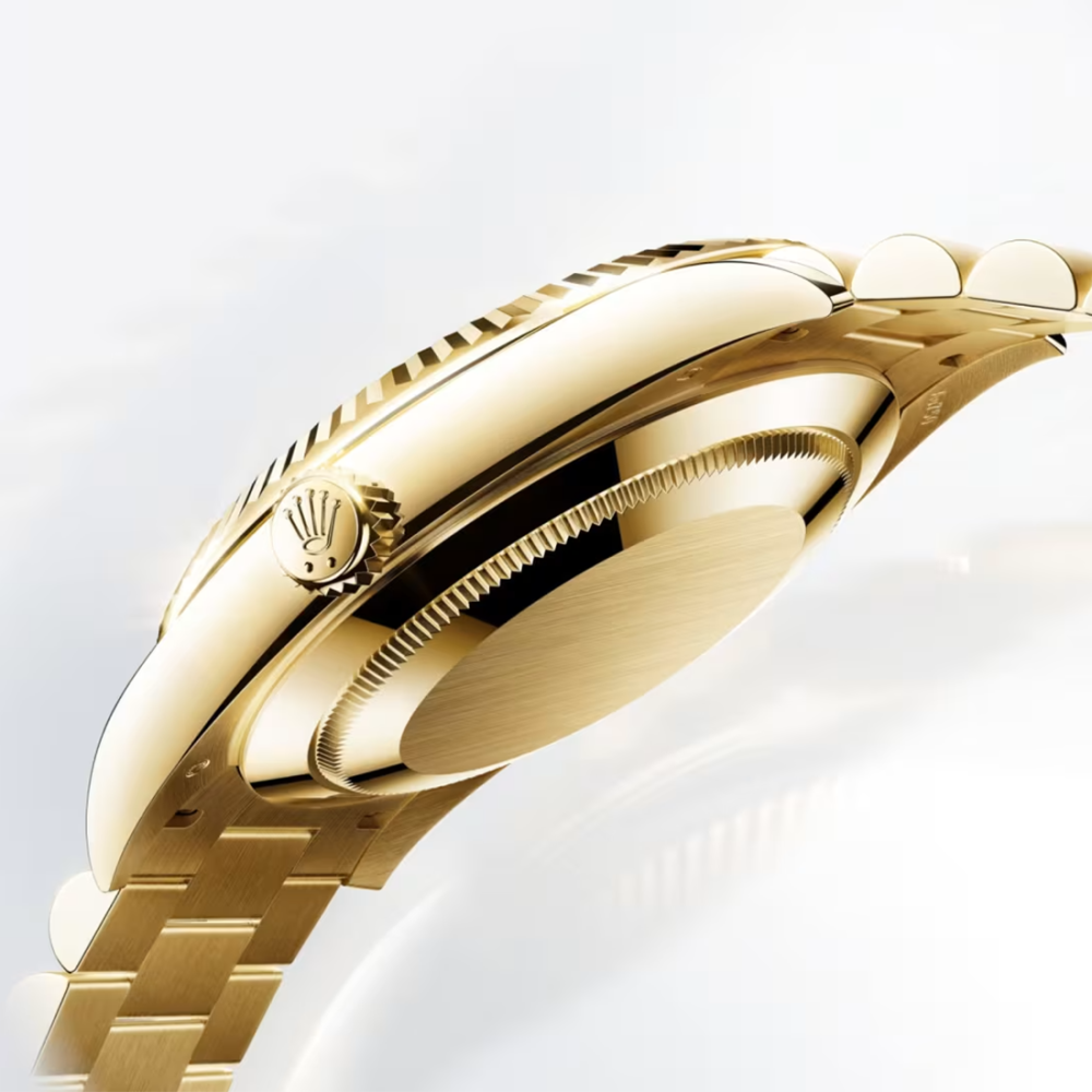 Rolex Day-Date Oyster, 36 mm, Blue Dial, yellow gold 128238-2