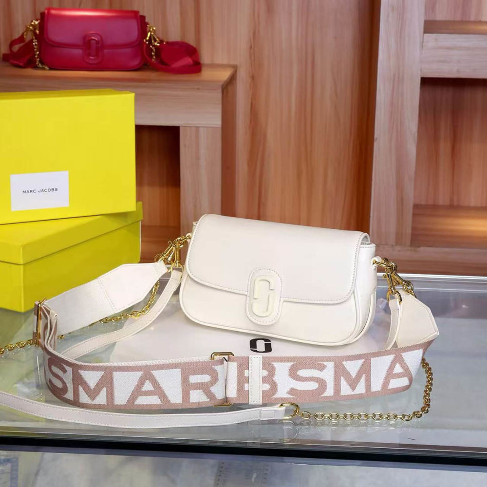 Marc Jacobs The Clover Genuine White Leather Bag-thumb-0