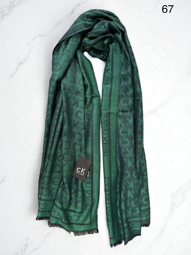 Calvin Klein Reversible Designer Green Woolen Stole-1