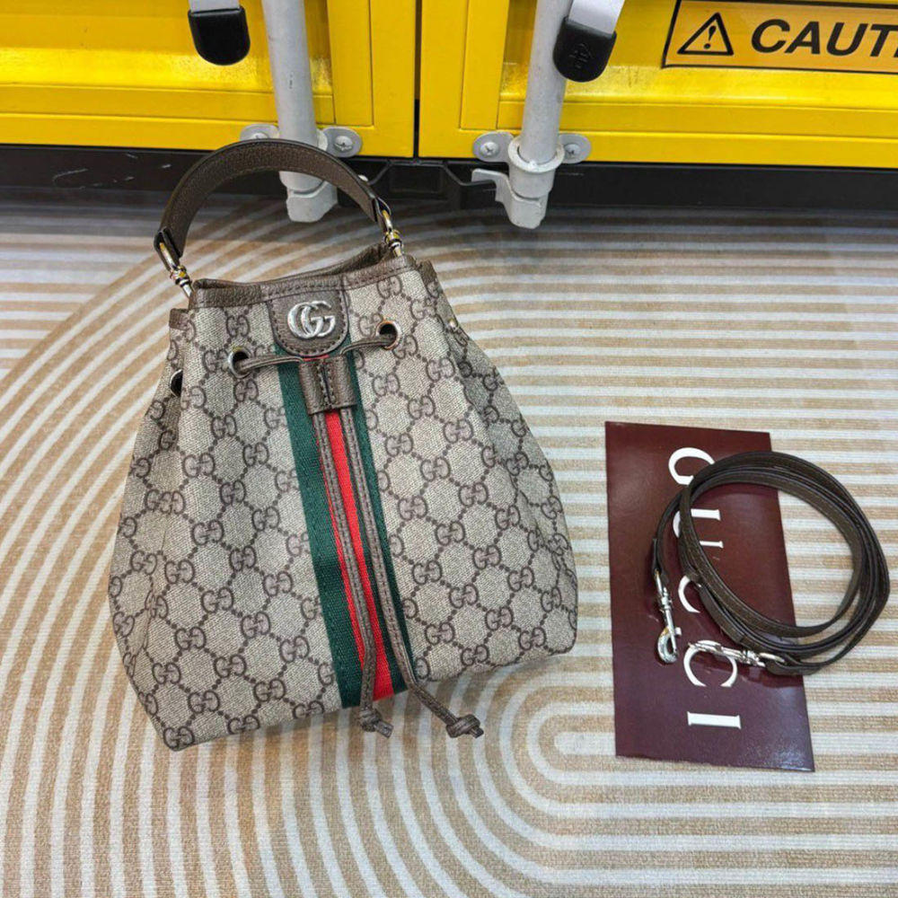 Gucci Ophidia Beige Bucket Bag-2