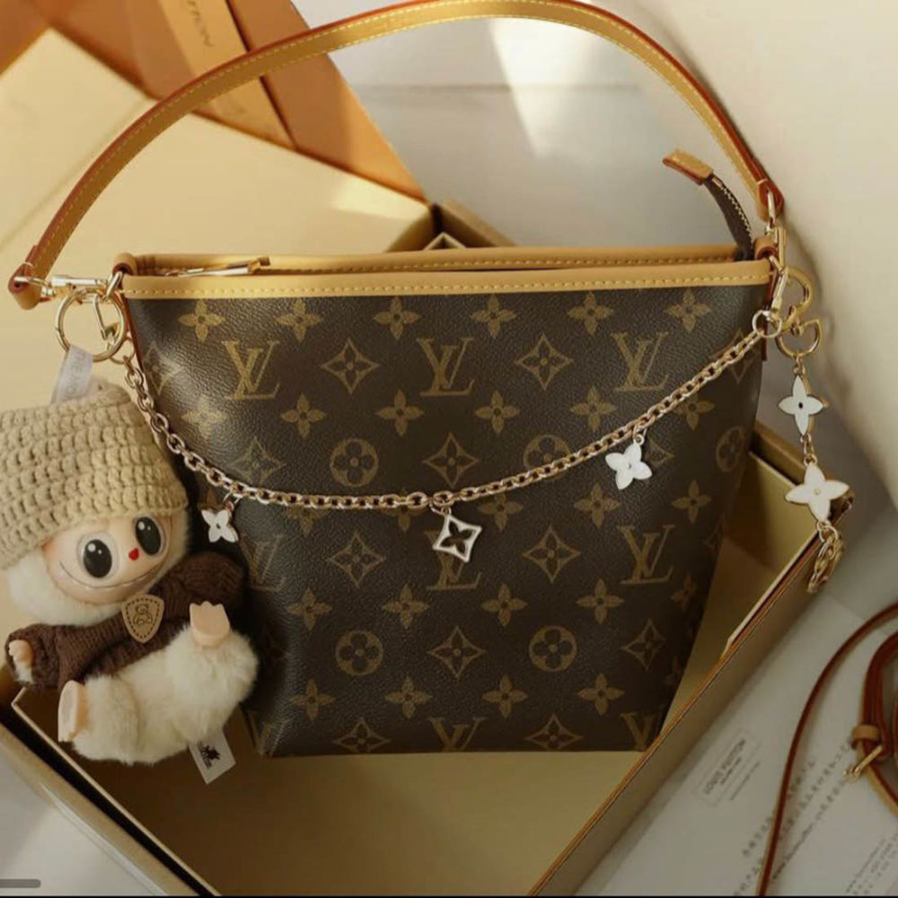 Louis Vuitton Brown Bucket Bag-2