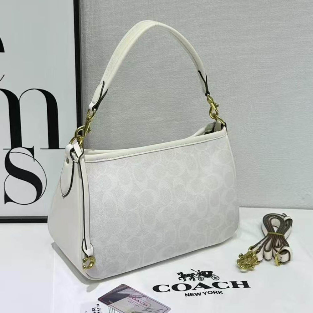 Coach Cary White Shoulder Bag-0
