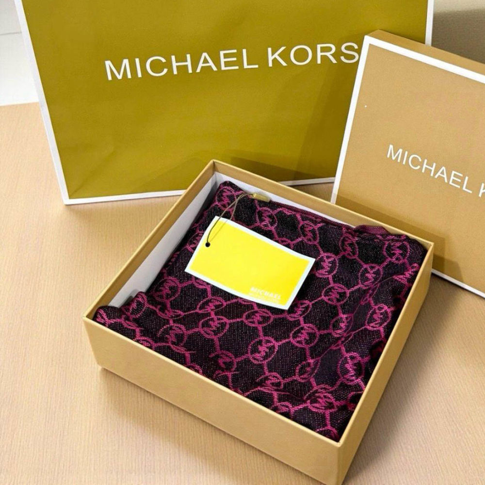 Michael Kors Pink Semi Woolen Stole-1