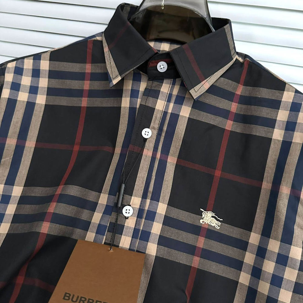 Burberry Checked Black Premium Shirt-thumb-1