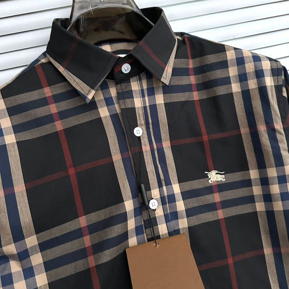Burberry Checked Black Premium Shirt-thumb-2