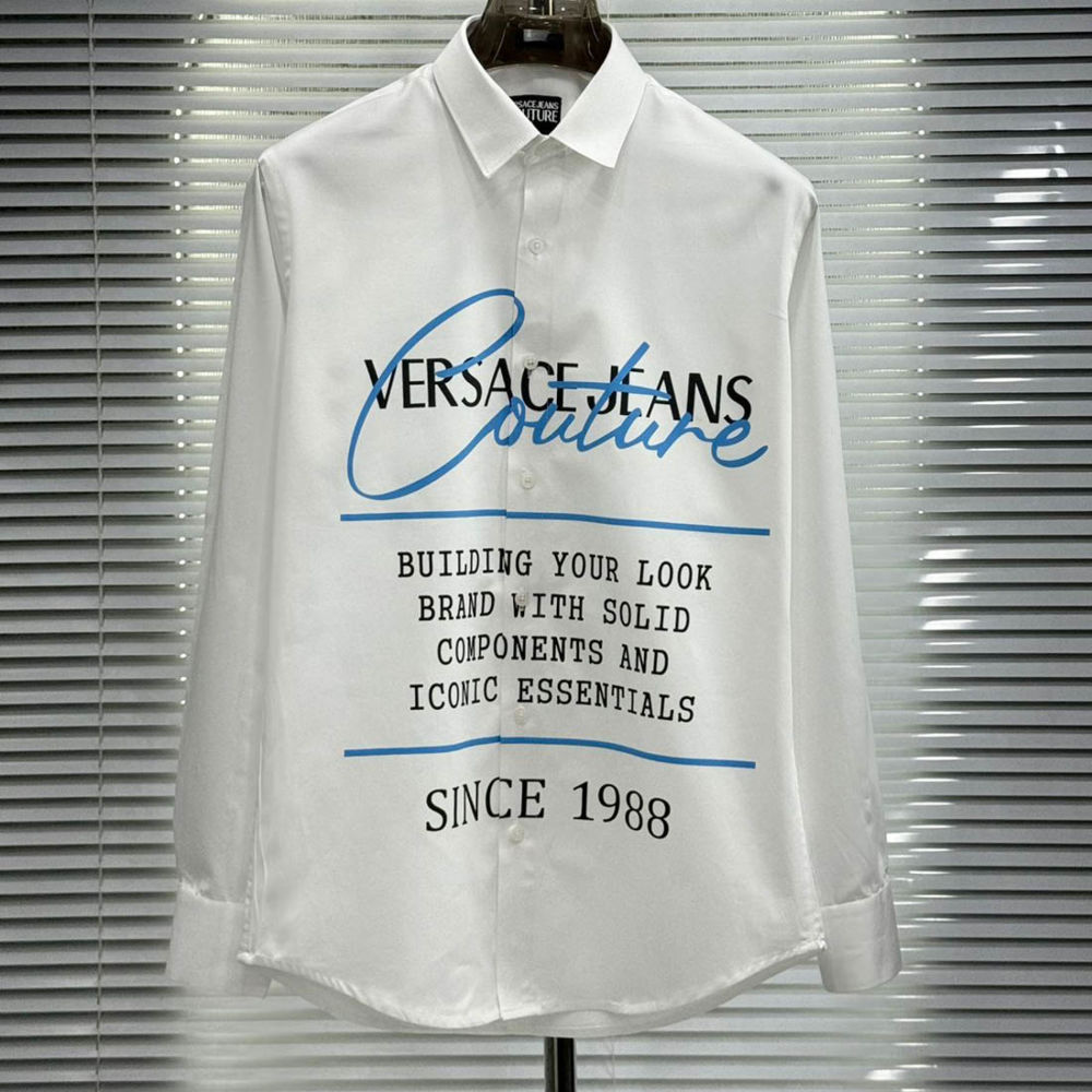 Versace White Premium Cotton Shirt-thumb-1