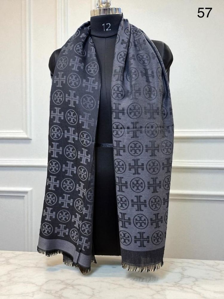 Tory Burch Designer Black Woollen Stole-1