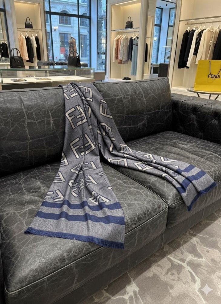 Fendi Blue Premium Quality Stole-2