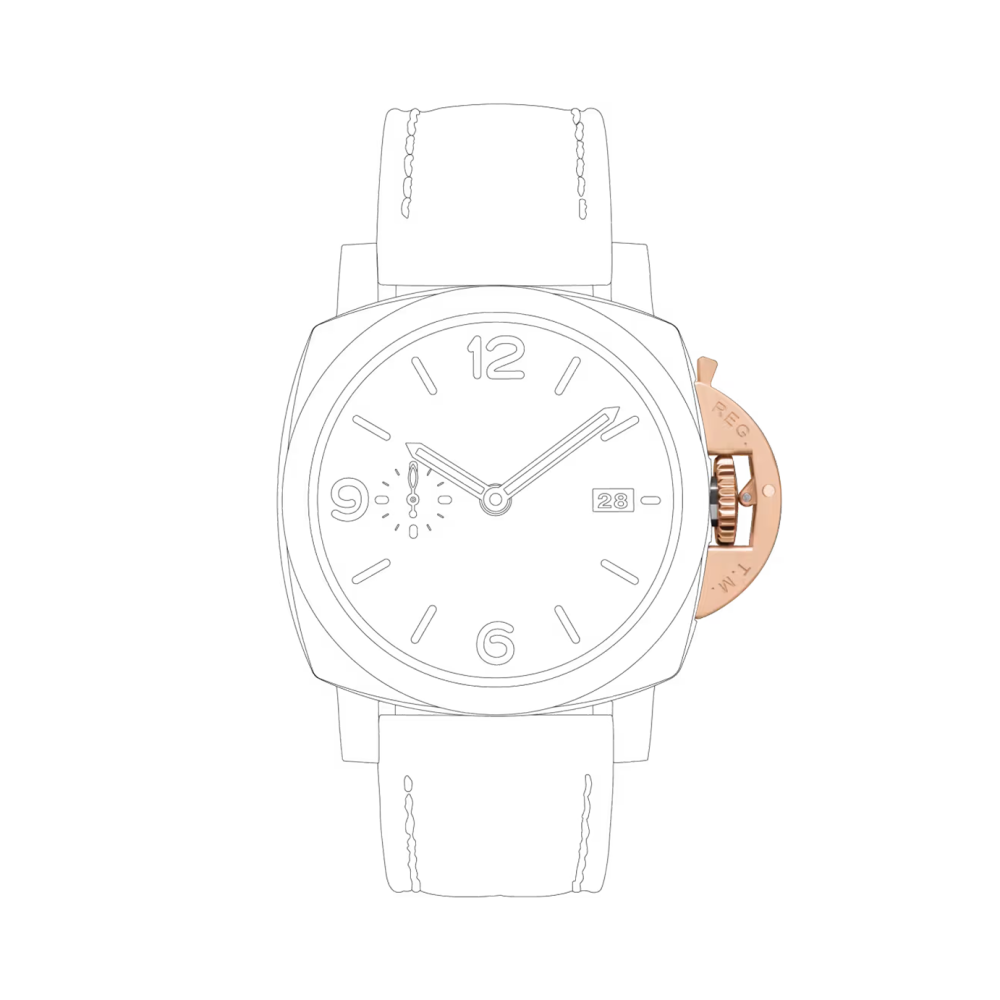 Panerai Luminor Marina Goldtech Sole Blu PAM01112-8