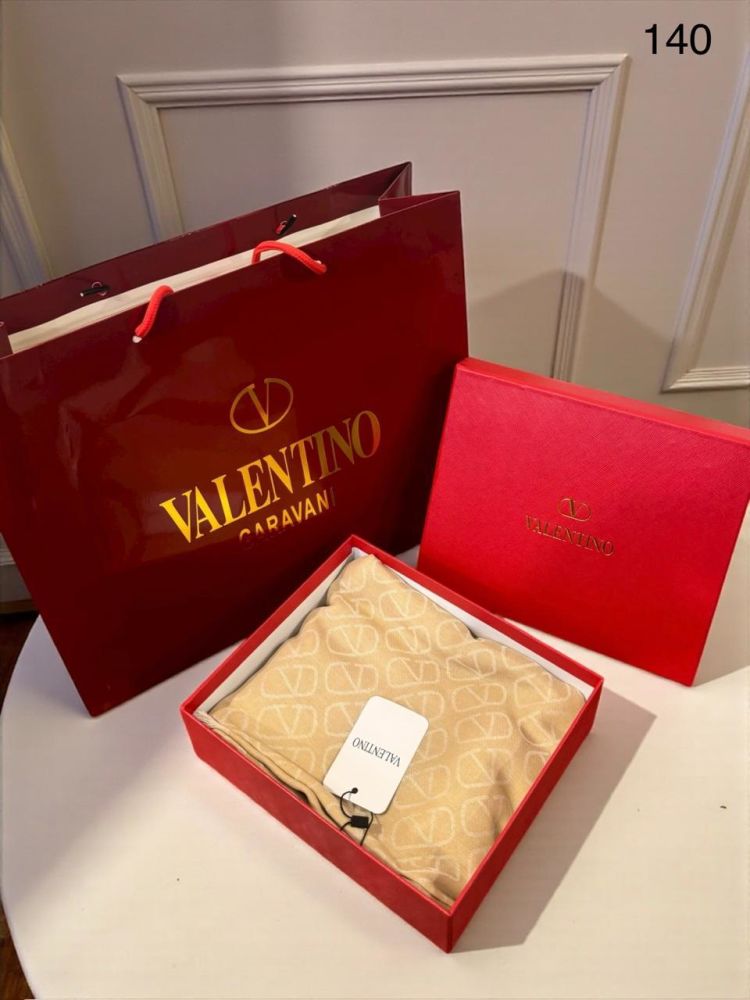 Valentino Cream Premium Quality Woollen Stole-1