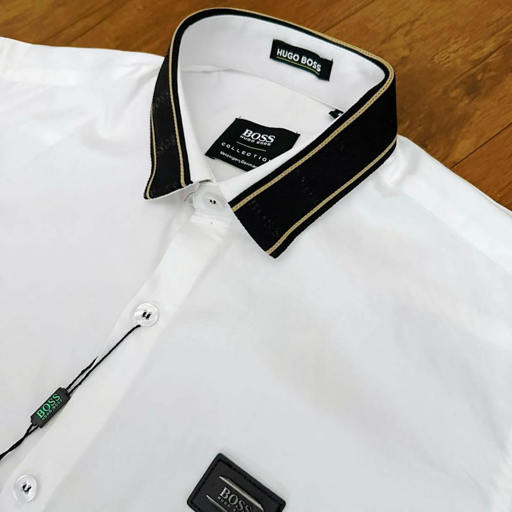 Hugo Boss White Premium Quality Shirt-2