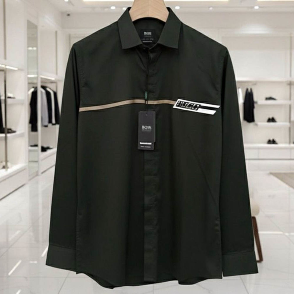 Hugo Boss Green Premium Quality Shirt-3