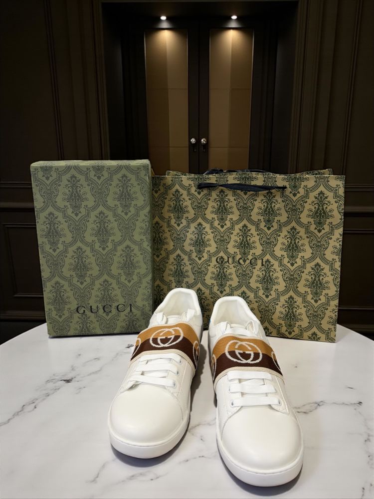 Gucci White Premium Quality Sneakers-2