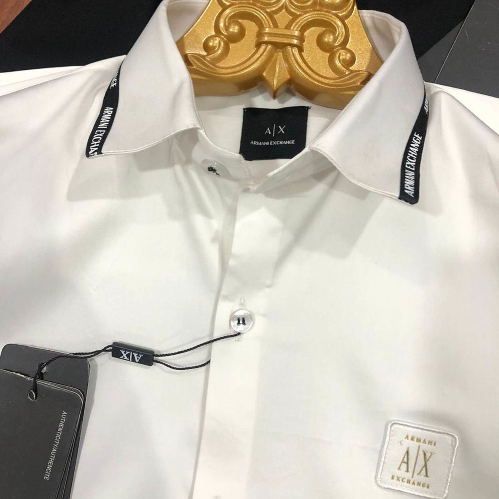 Armani Exchange White Premium Qualiy Cotton Shirt-1