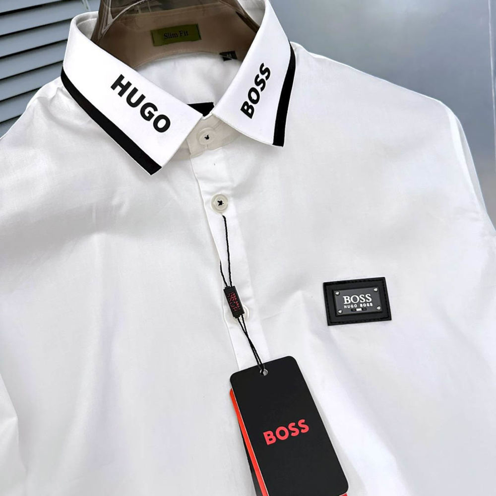 Hugo Boss White Premium Quality Shirt-2