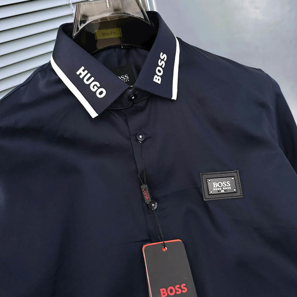 Hugo Boss Blue Premium Quality Shirt-thumb-2