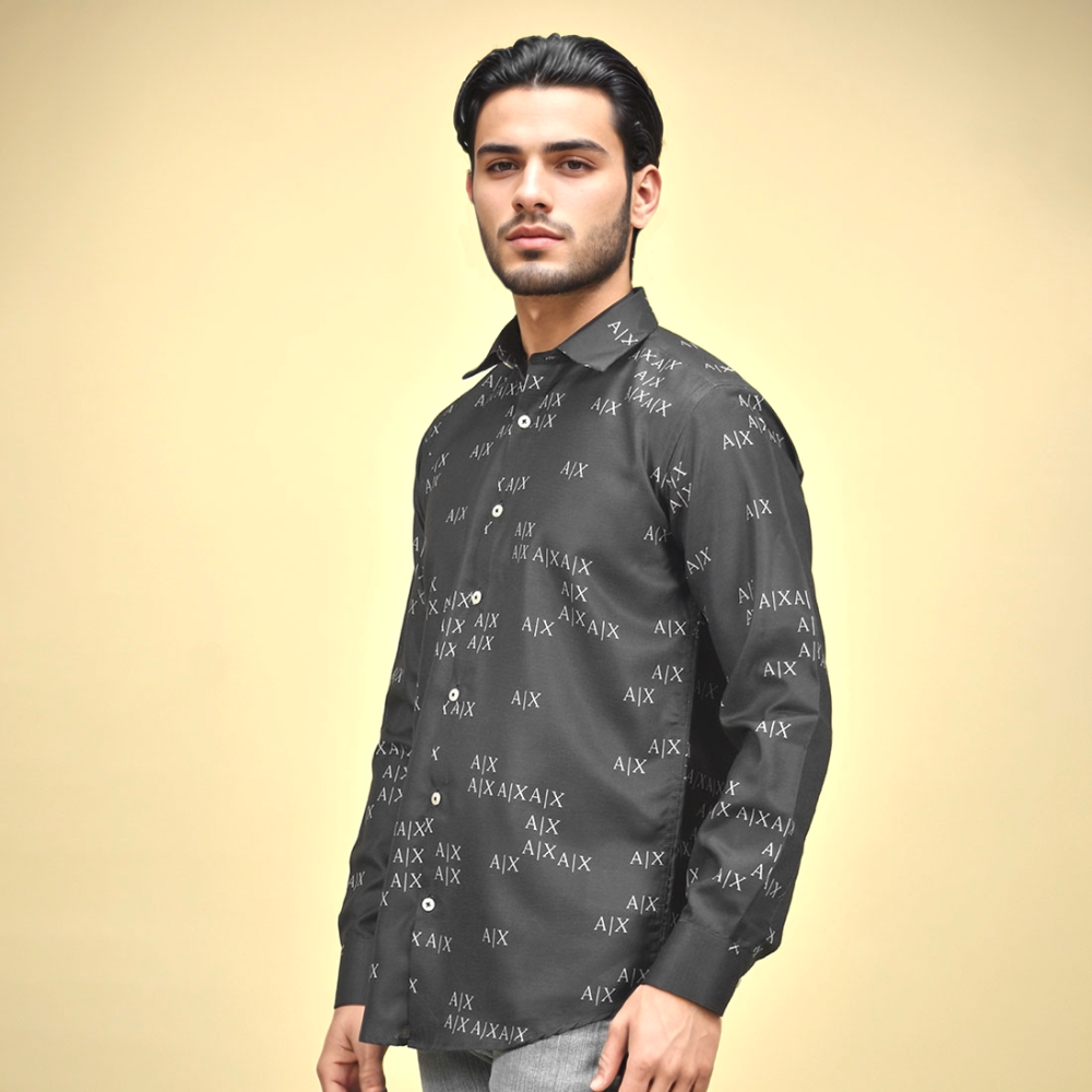 Armani Exchange Black Premium Quality Shirt-1