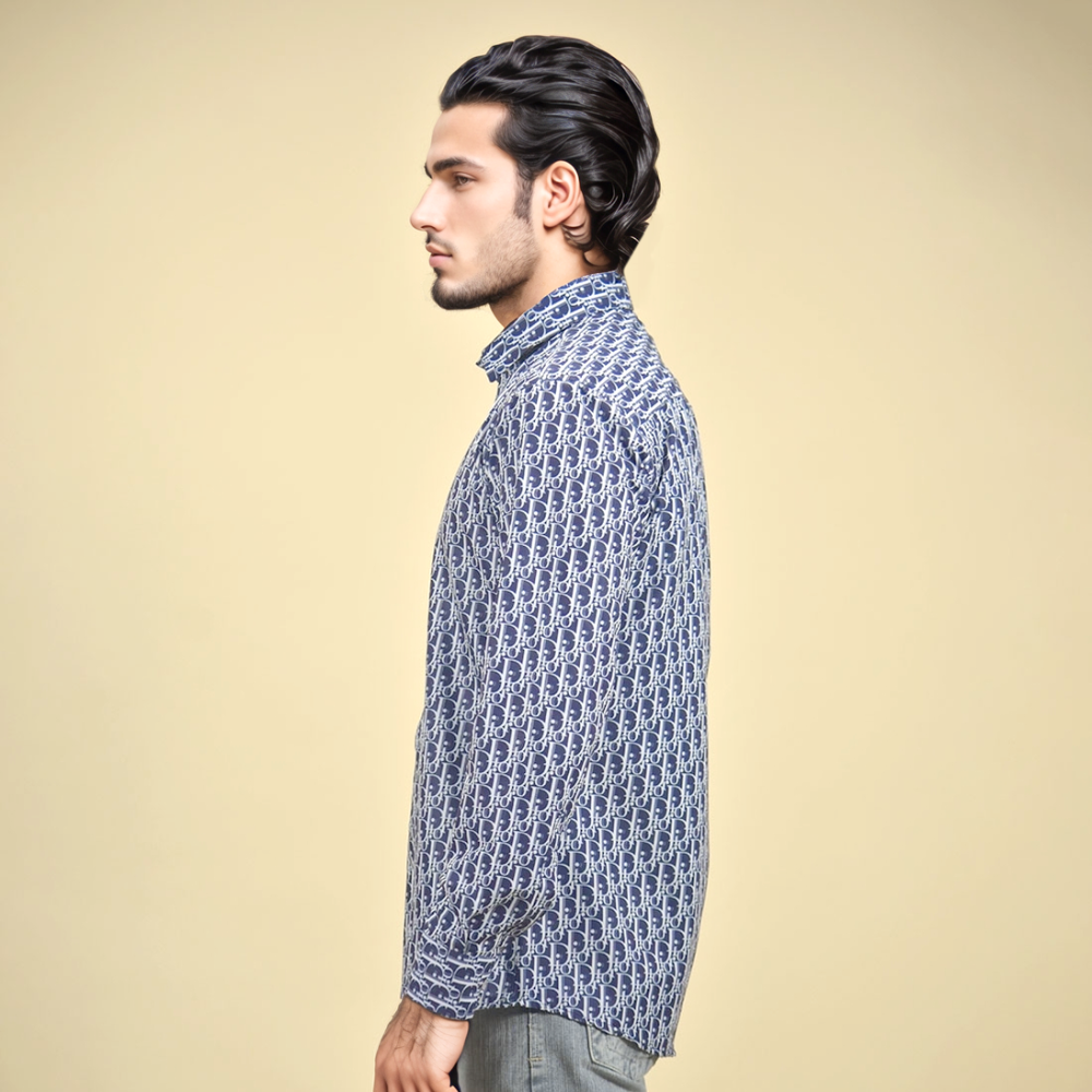 Dior Navy Blue Premium Quality Shirt-2