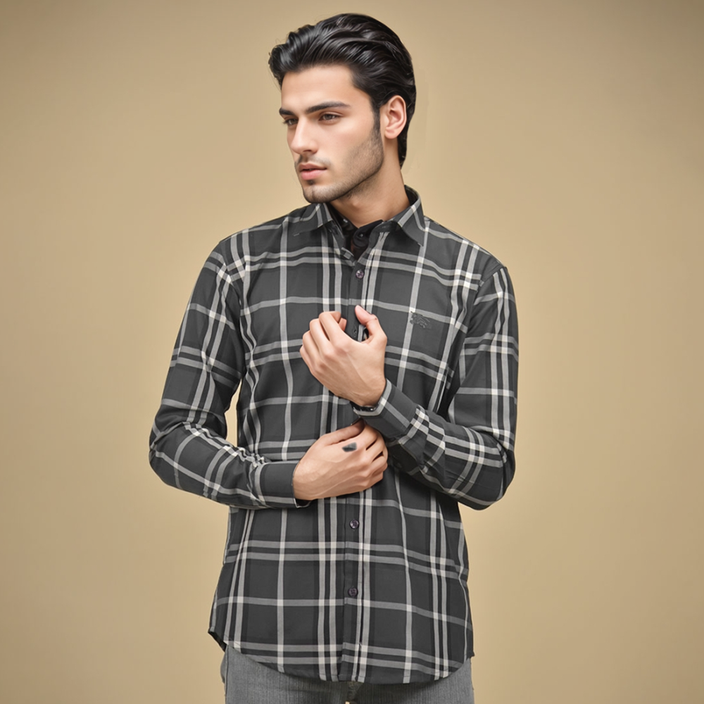 Burberry Black Premium Quality Shirt-1