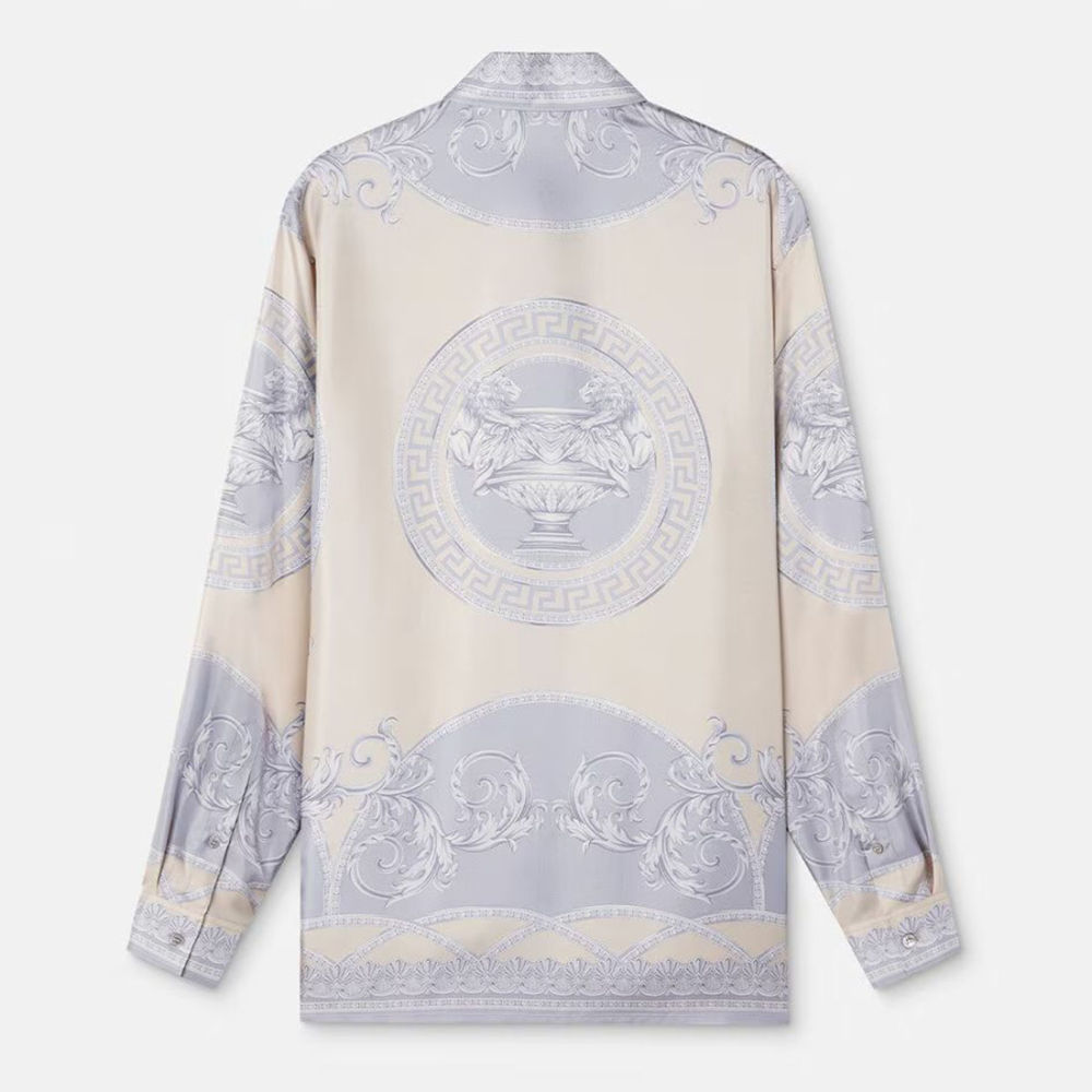 Versace Grey Premium Cotton Shirt-1