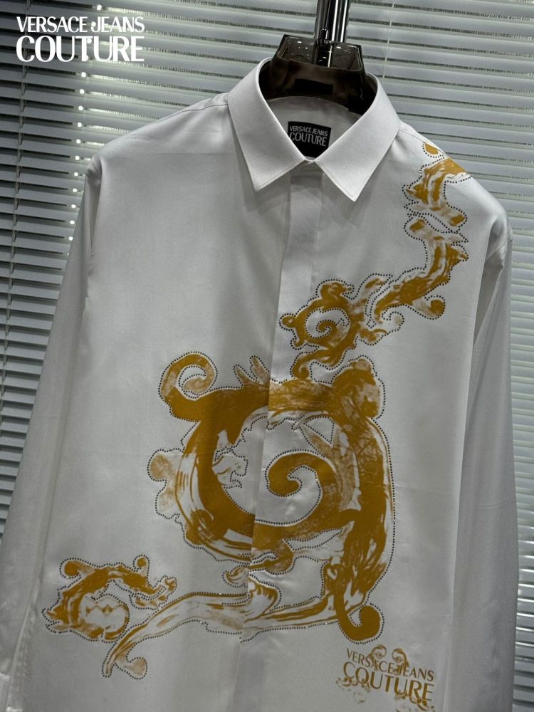 Versace White Premium Quality Cotton Shirt-2