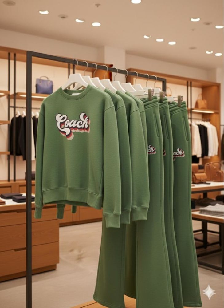 Coach Green Premium Quality Co-ord Set-2