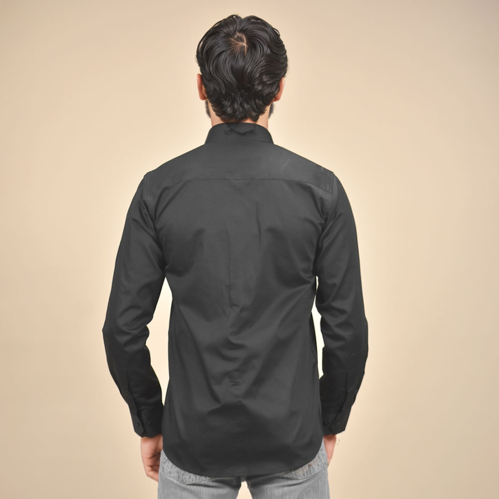 Armani Exchange Black Premium Cotton Shirt-3