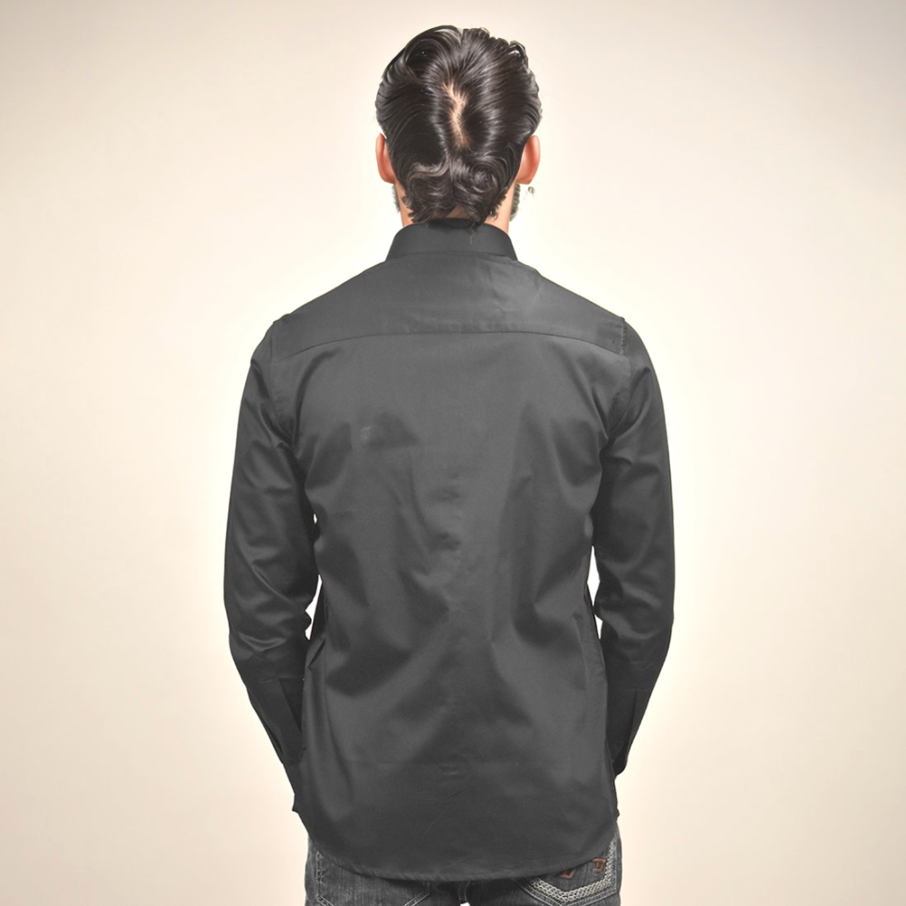 Gucci Embroidered logo Black Premium Luxury Shirt-thumb-3