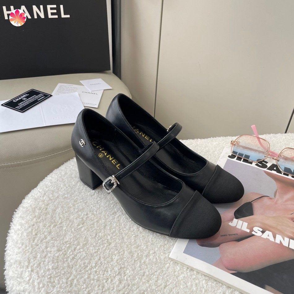 Chanel Black Premium Quality Heels Sandals-3