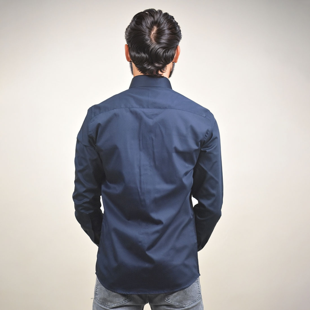 Armani Exchange Printed Blue Premium Shirt-3