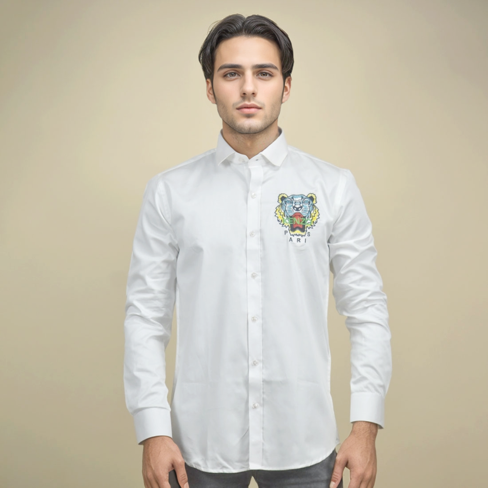 Kenzo White Premium Quality Shirt-1