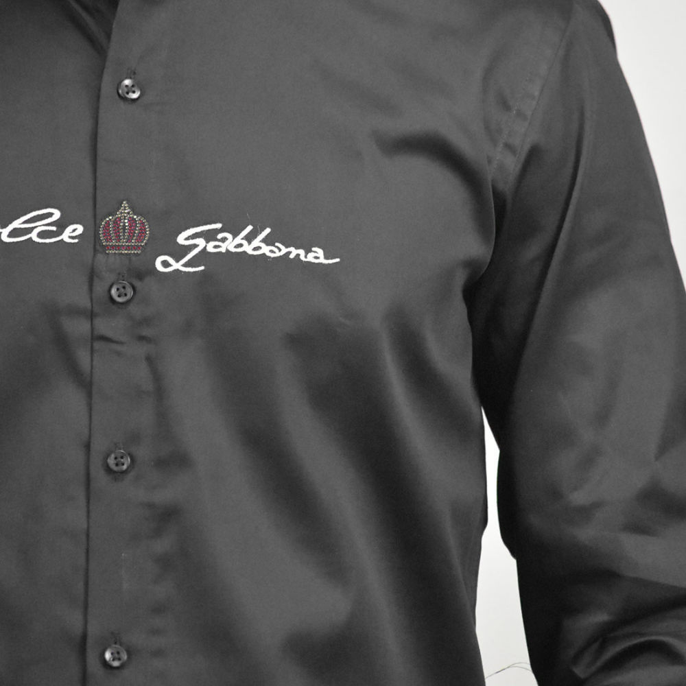 Dolce & Gabbana Black Premium Cotton Shirt-4