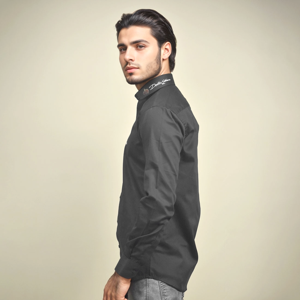 Dolce & Gabbana Black Premium Cotton Shirt-2