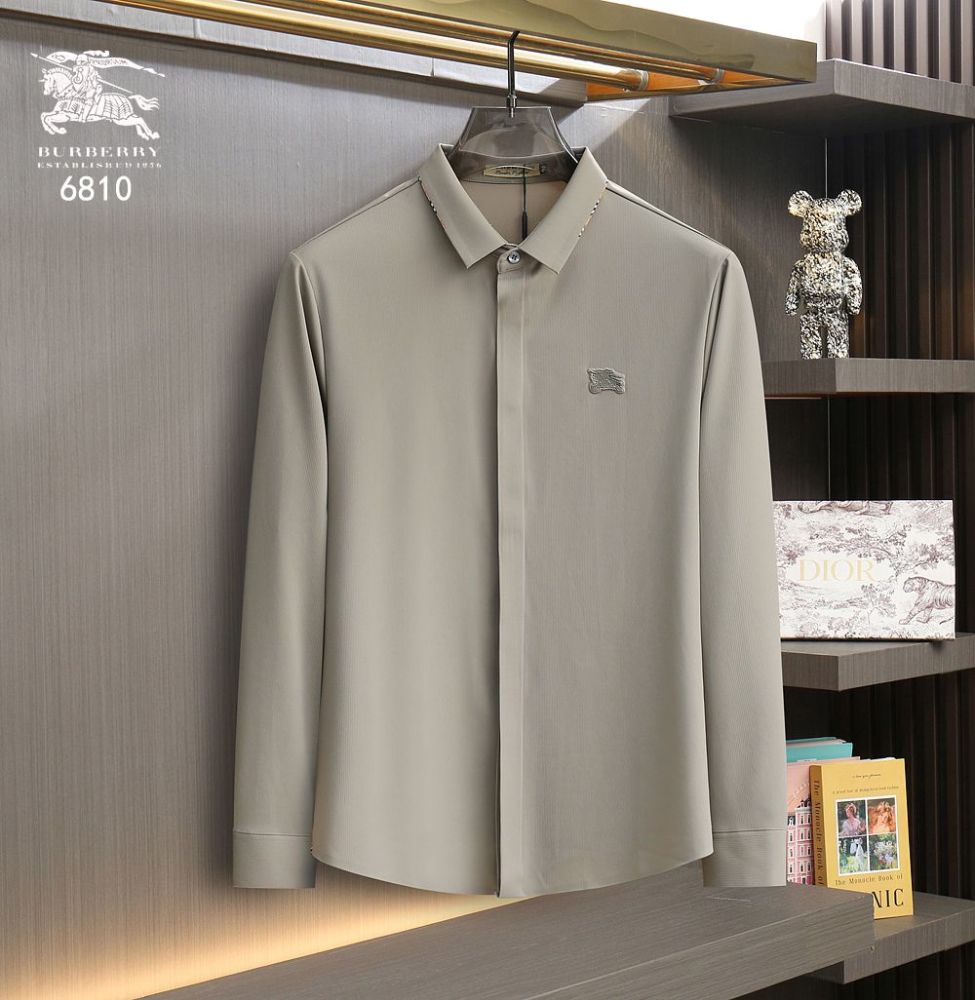 Burberry Grey Premium Quality Shirt-thumb-1