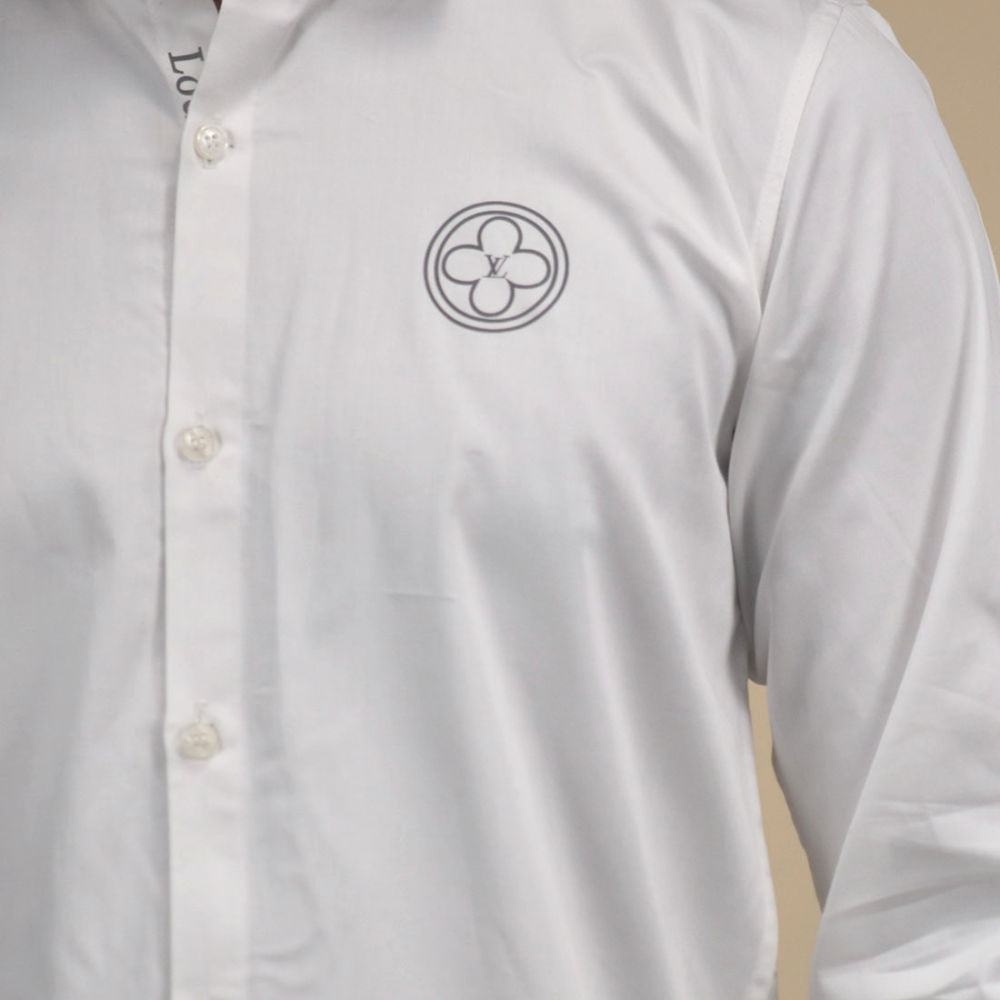Louis Vuitton White Premium Luxury Shirt-thumb-4