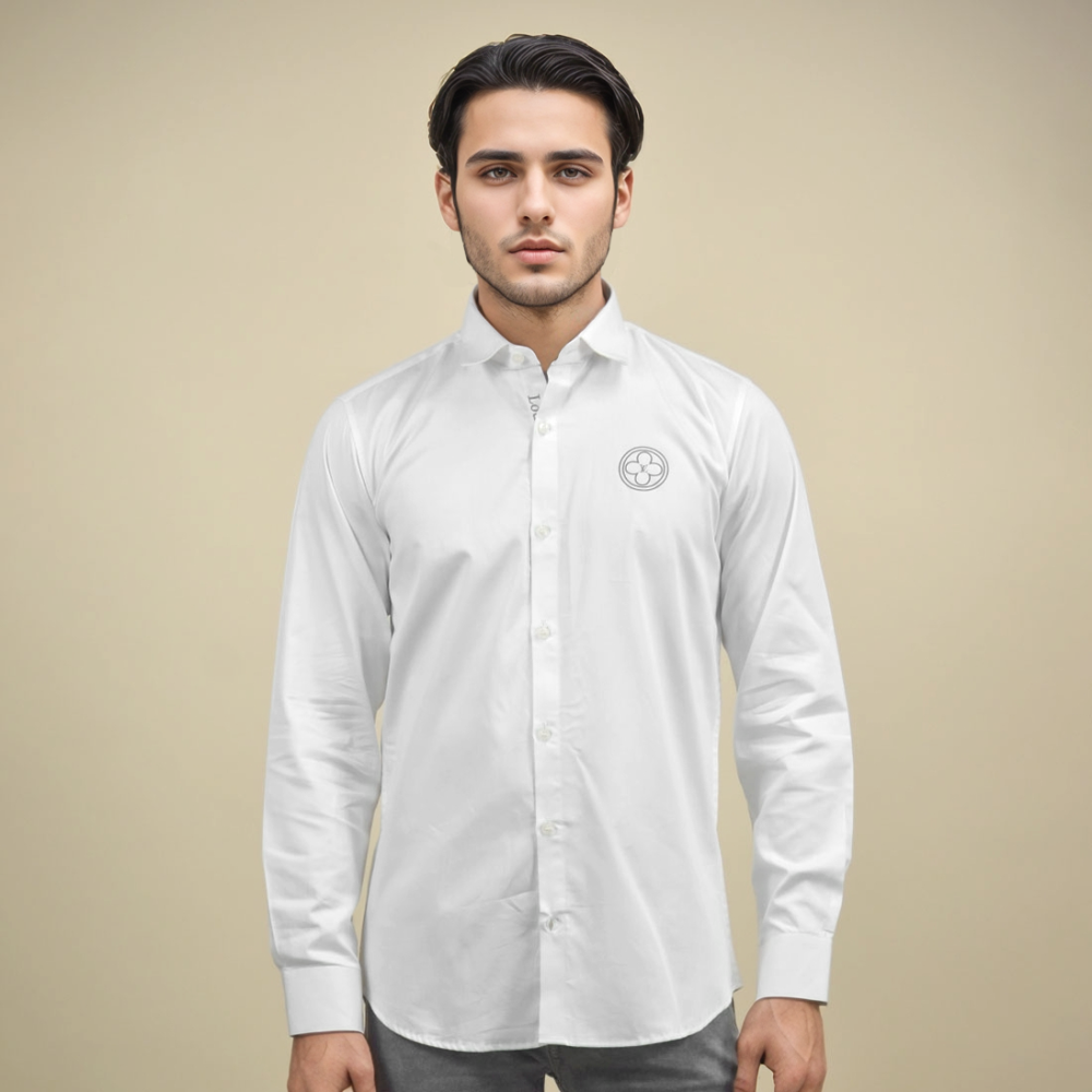 Louis Vuitton White Premium Luxury Shirt-thumb-1