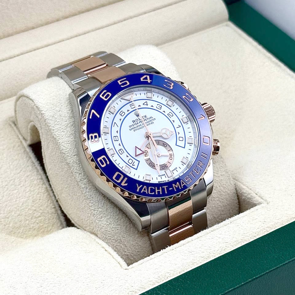 Rolex Yacht-Master II Oystersteel and Everose Gold Men's Watch 116681-4