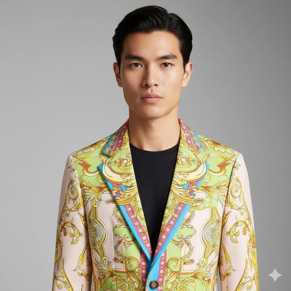 Versace Imported Yellow Premium Quality Blazer-1