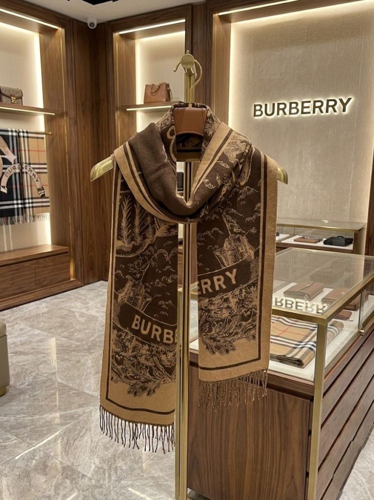 Burberry Cashmere Brown Premium Quality Stole-3