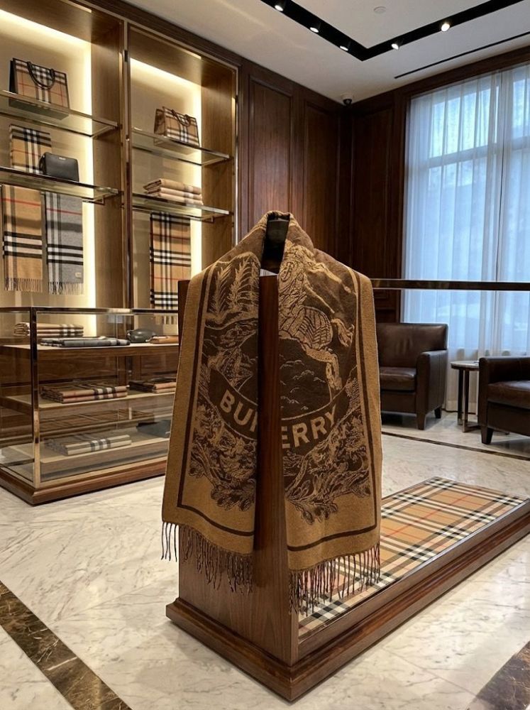 Burberry Cashmere Brown Premium Quality Stole-2