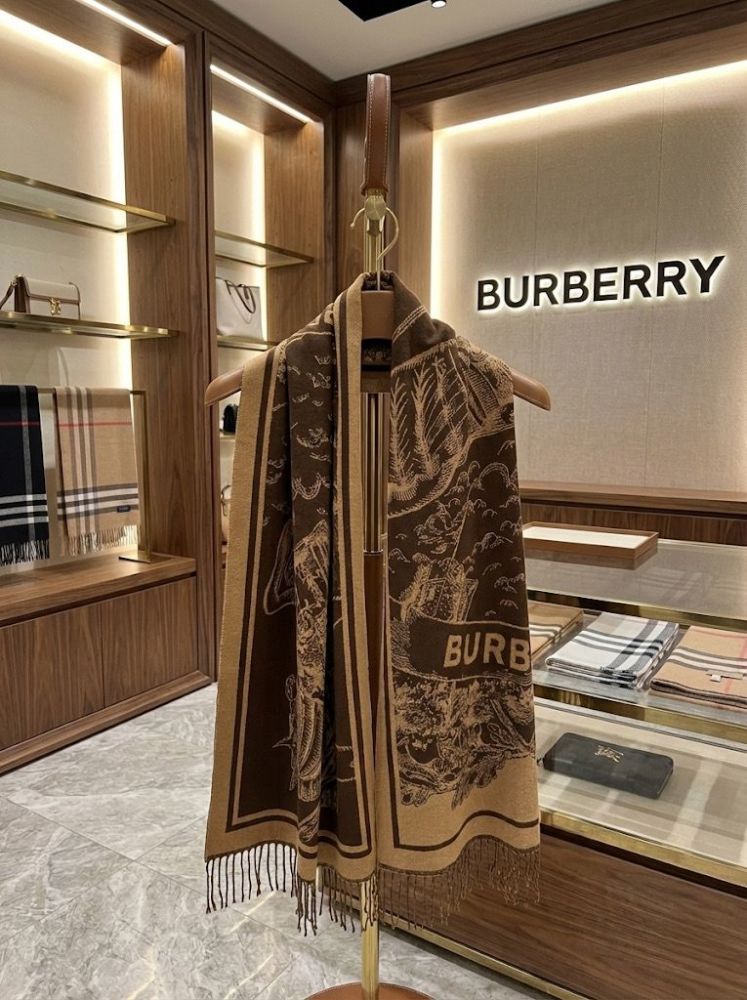 Burberry Cashmere Brown Premium Quality Stole-1