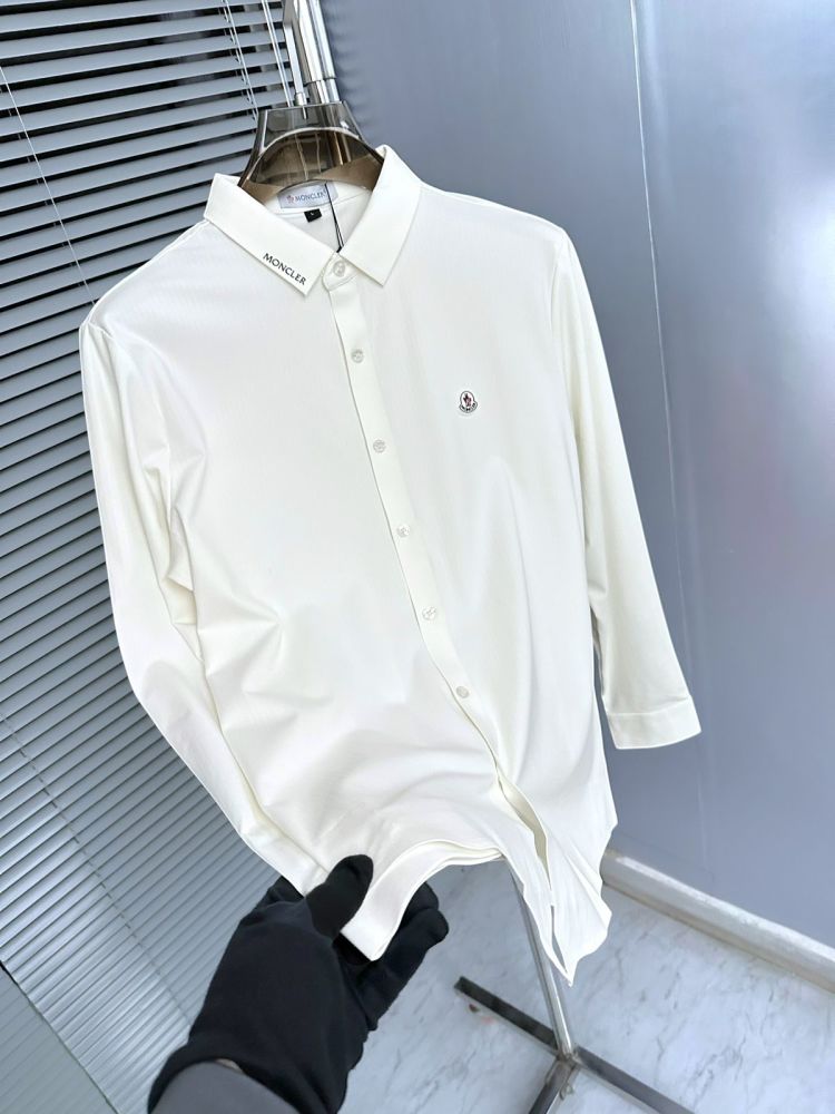 Moncler White Pemium Quality High End Authentic Shirt-thumb-0
