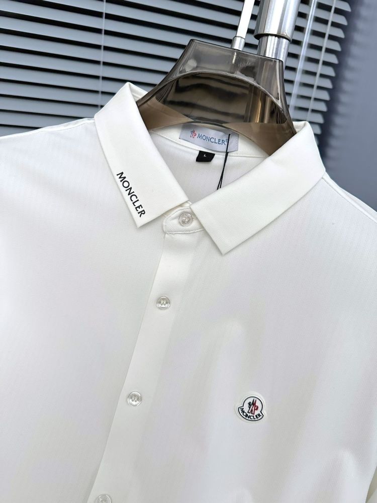 Moncler White Pemium Quality High End Authentic Shirt-thumb-2