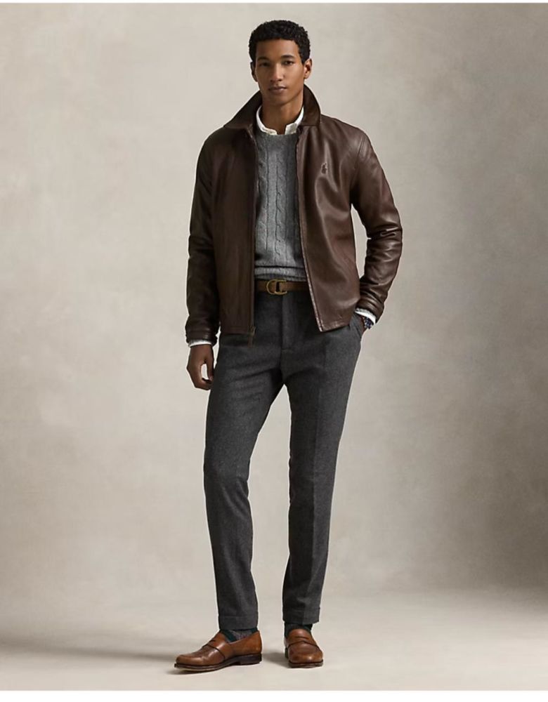 Ralph Lauren Dark Brown Premium Quality Cotton Blend Jacket-4