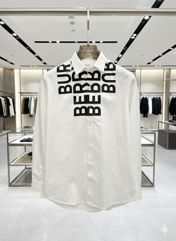 Burberry White Premium Quality Shirt-4