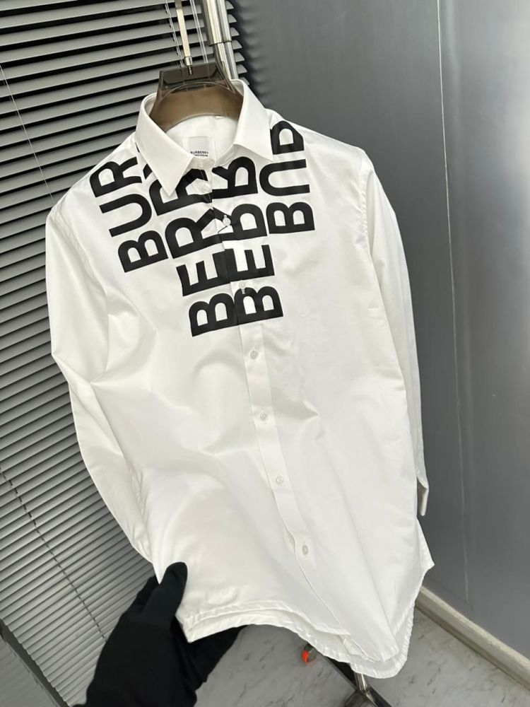 Burberry White Premium Quality Shirt-3