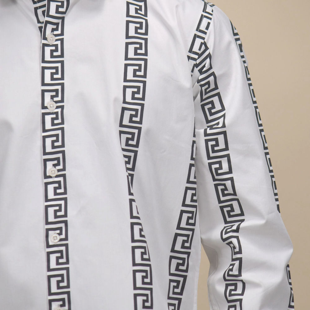 Versace White logo Print Premium Shirt-4