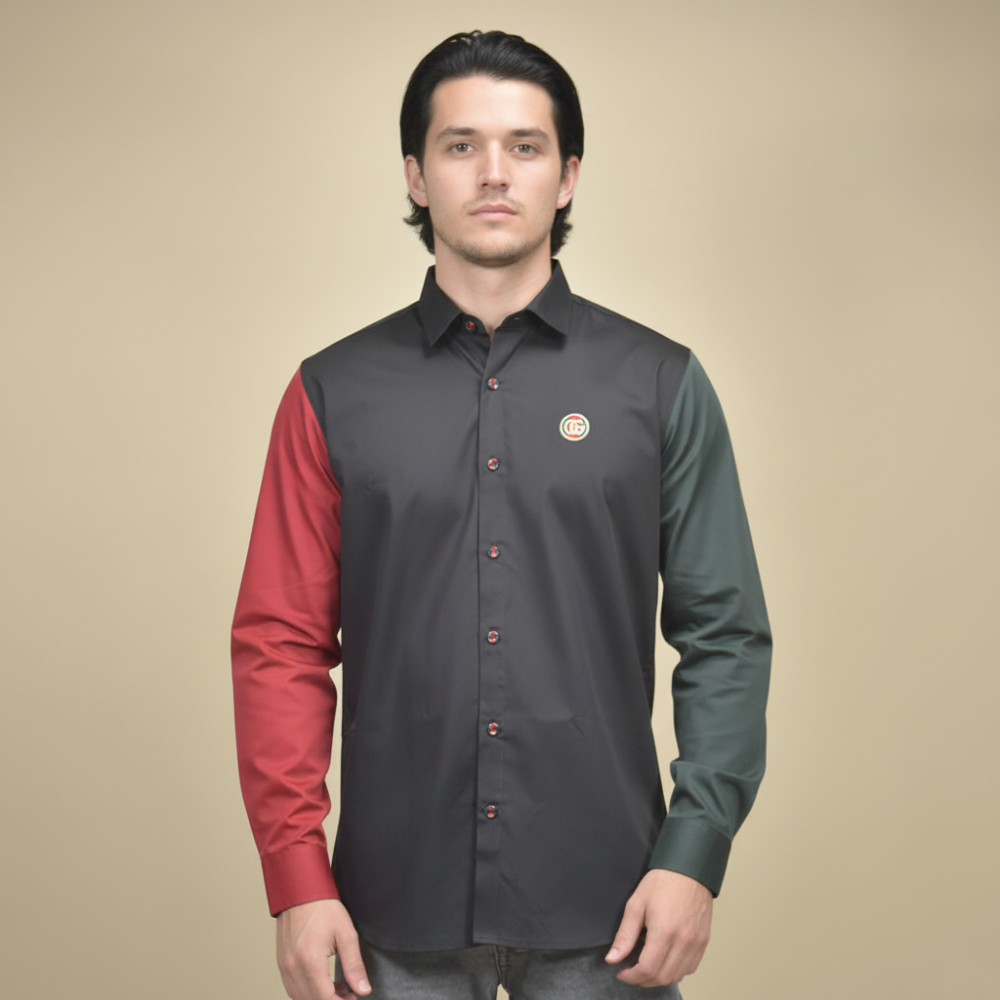 Gucci Black Premium Quality Cotton Shirt-1