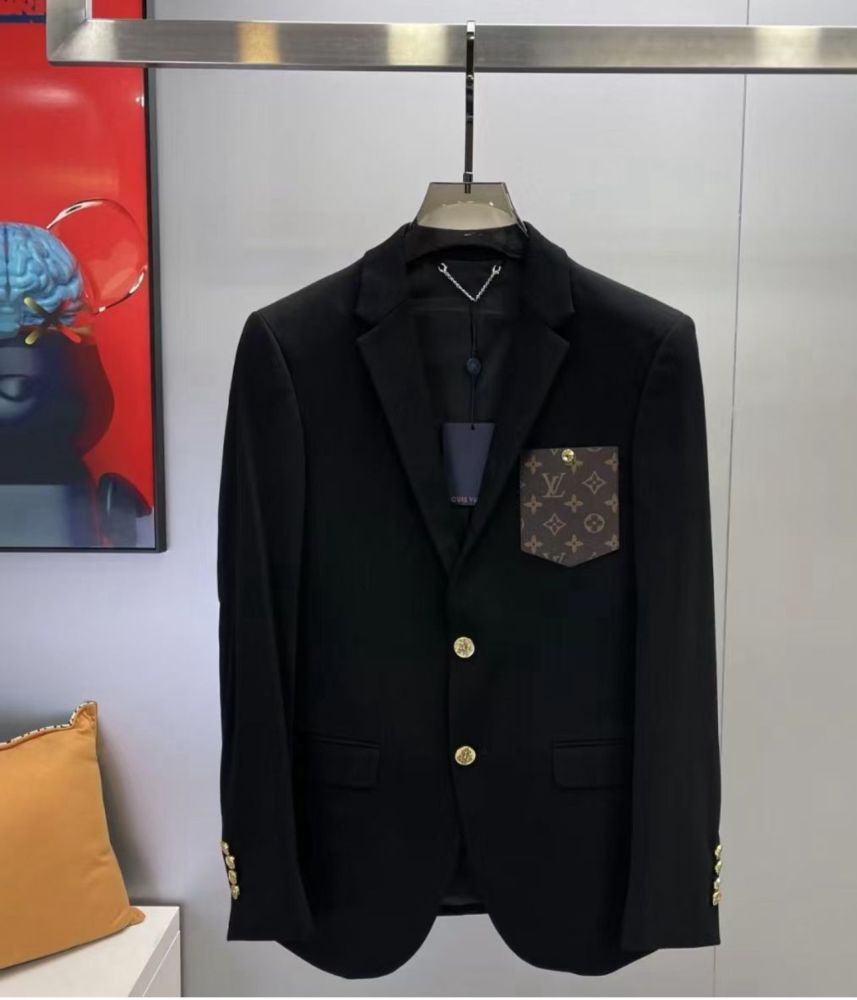 Louis Vuitton Paris Black Premium Quality Blazer-4